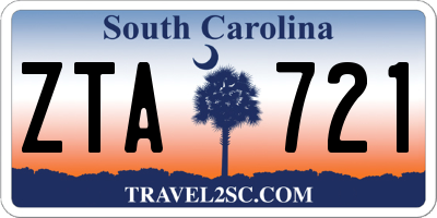 SC license plate ZTA721