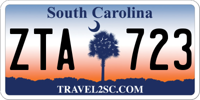 SC license plate ZTA723