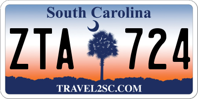 SC license plate ZTA724