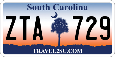 SC license plate ZTA729