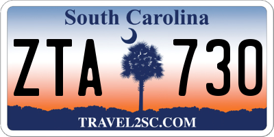 SC license plate ZTA730