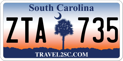 SC license plate ZTA735