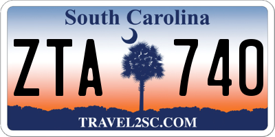 SC license plate ZTA740