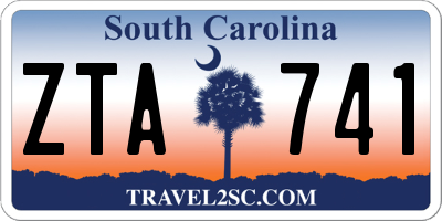 SC license plate ZTA741
