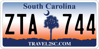 SC license plate ZTA744