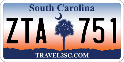 SC license plate ZTA751
