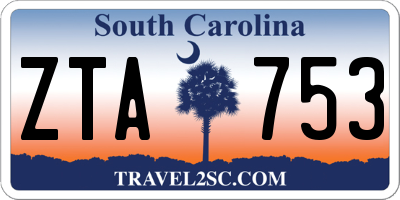 SC license plate ZTA753