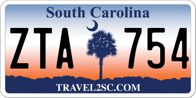 SC license plate ZTA754