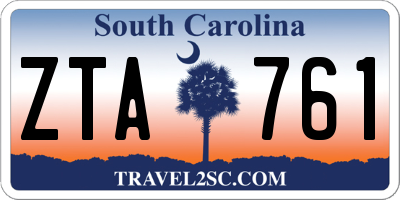 SC license plate ZTA761
