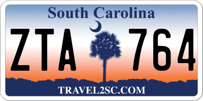 SC license plate ZTA764