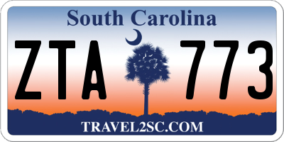 SC license plate ZTA773