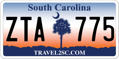 SC license plate ZTA775