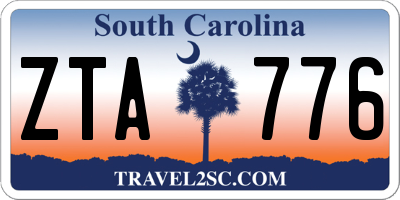 SC license plate ZTA776