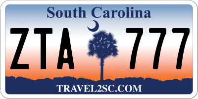 SC license plate ZTA777