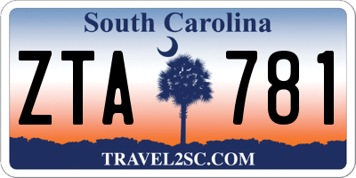 SC license plate ZTA781