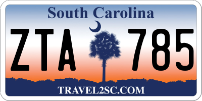 SC license plate ZTA785