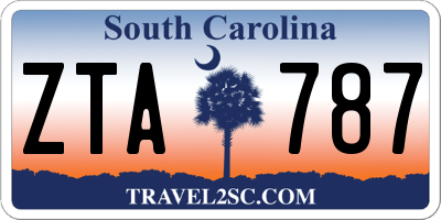 SC license plate ZTA787