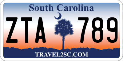 SC license plate ZTA789