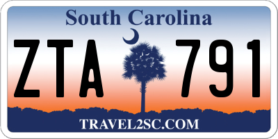 SC license plate ZTA791