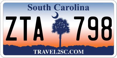 SC license plate ZTA798