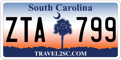 SC license plate ZTA799