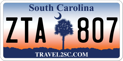 SC license plate ZTA807