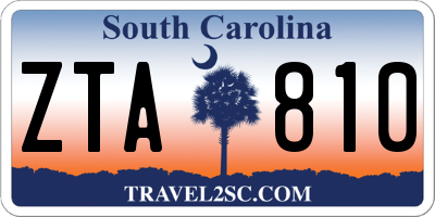 SC license plate ZTA810