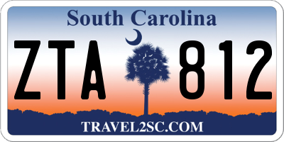 SC license plate ZTA812