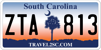 SC license plate ZTA813