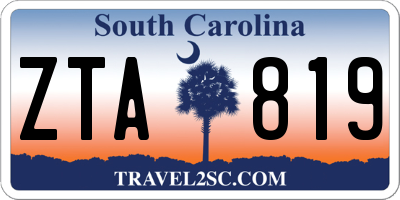 SC license plate ZTA819