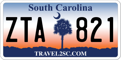SC license plate ZTA821