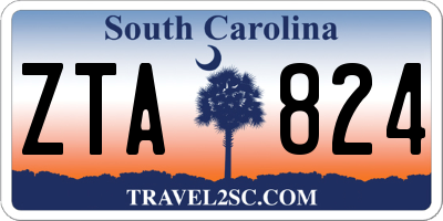SC license plate ZTA824