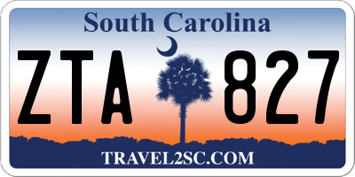 SC license plate ZTA827