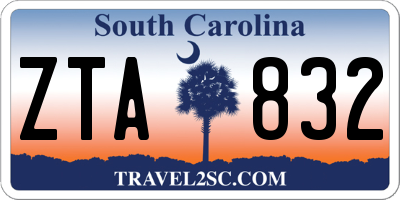 SC license plate ZTA832