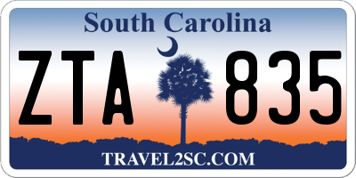 SC license plate ZTA835