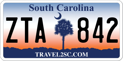 SC license plate ZTA842