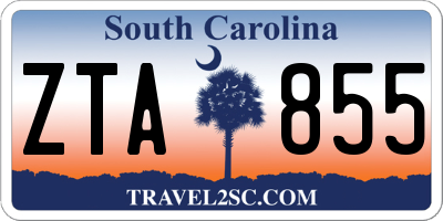SC license plate ZTA855
