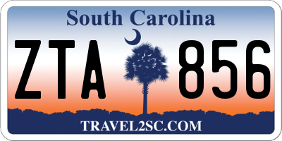 SC license plate ZTA856