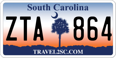 SC license plate ZTA864