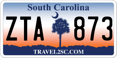 SC license plate ZTA873