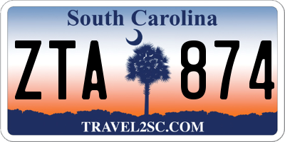 SC license plate ZTA874
