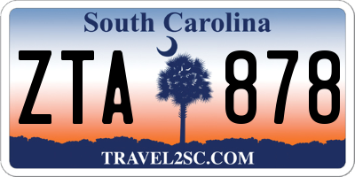 SC license plate ZTA878