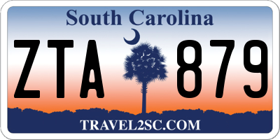 SC license plate ZTA879