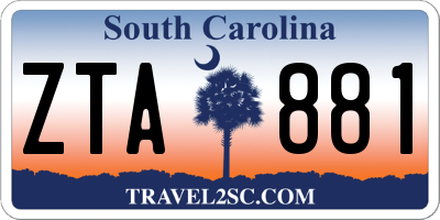 SC license plate ZTA881