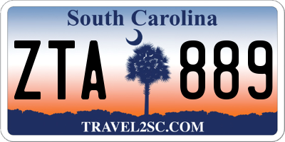 SC license plate ZTA889