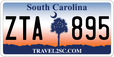 SC license plate ZTA895