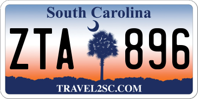 SC license plate ZTA896