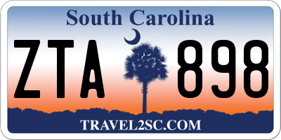 SC license plate ZTA898