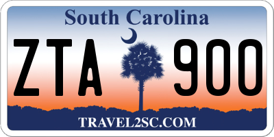 SC license plate ZTA900