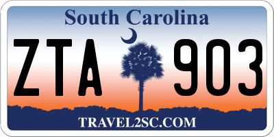SC license plate ZTA903